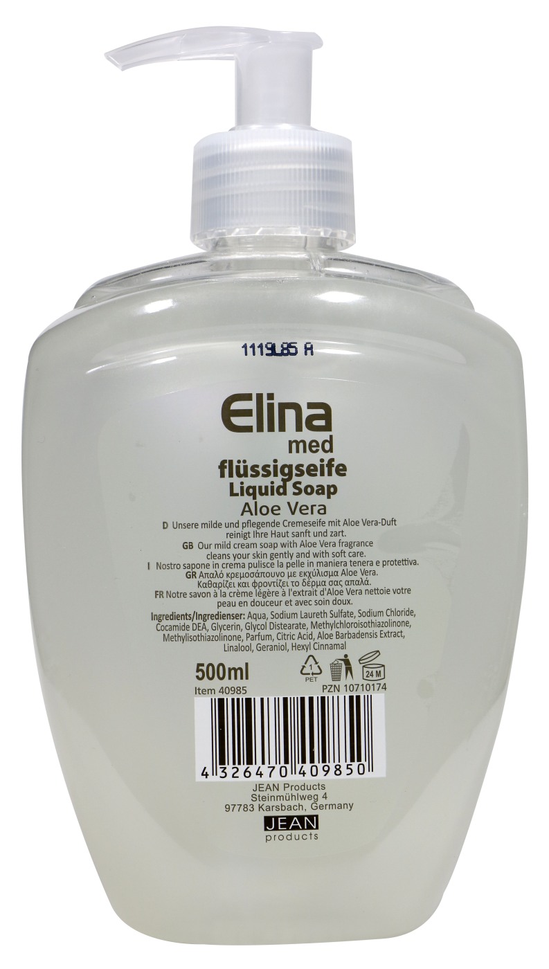 Elina Cremeseife Spender Aloe - 500 ml Elina Cremeseife Spender Aloe - 500 ml