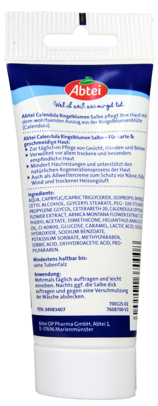 Abtei Calendula Ringelblumen Salbe - 100 ml Abtei Calendula Ringelblumen Salbe - 100 ml