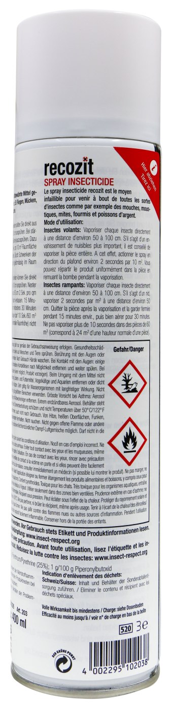 Recozit Insektenspray - 0,4 l Recozit Insektenspray - 0,4 l