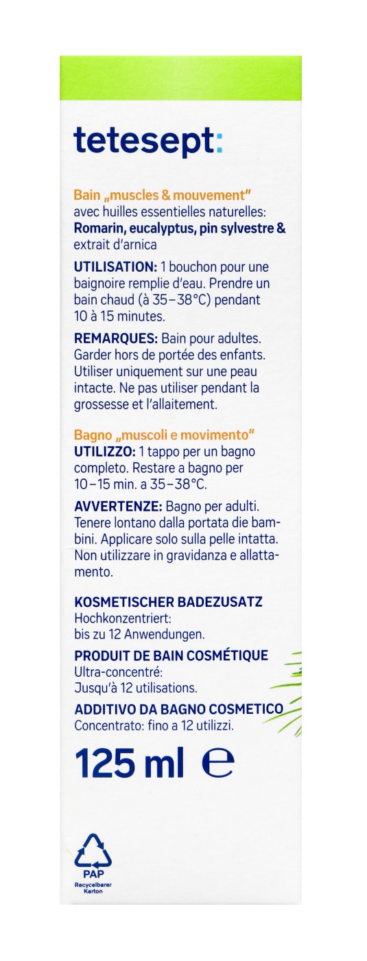 Tetesept Muskel & Bewegung Bad - 125 ml Tetesept Muskel & Bewegung Bad - 125 ml