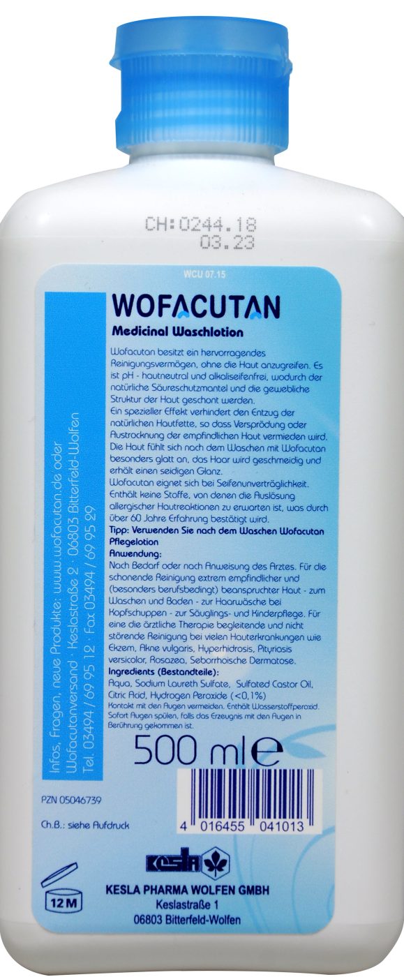 Wofacutan Medicinal Waschlotion - 500 ml Wofacutan Medicinal Waschlotion - 500 ml