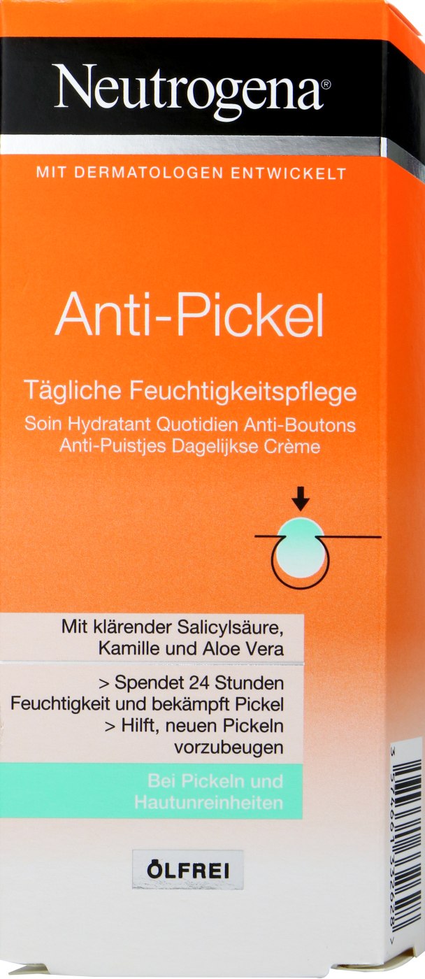 Neutrogena Anti Pickel Feuchtigkeitspfelge, Ölfrei - 50 ml Neutrogena Anti Pickel Feuchtigkeitspfelge, Ölfrei - 50 ml