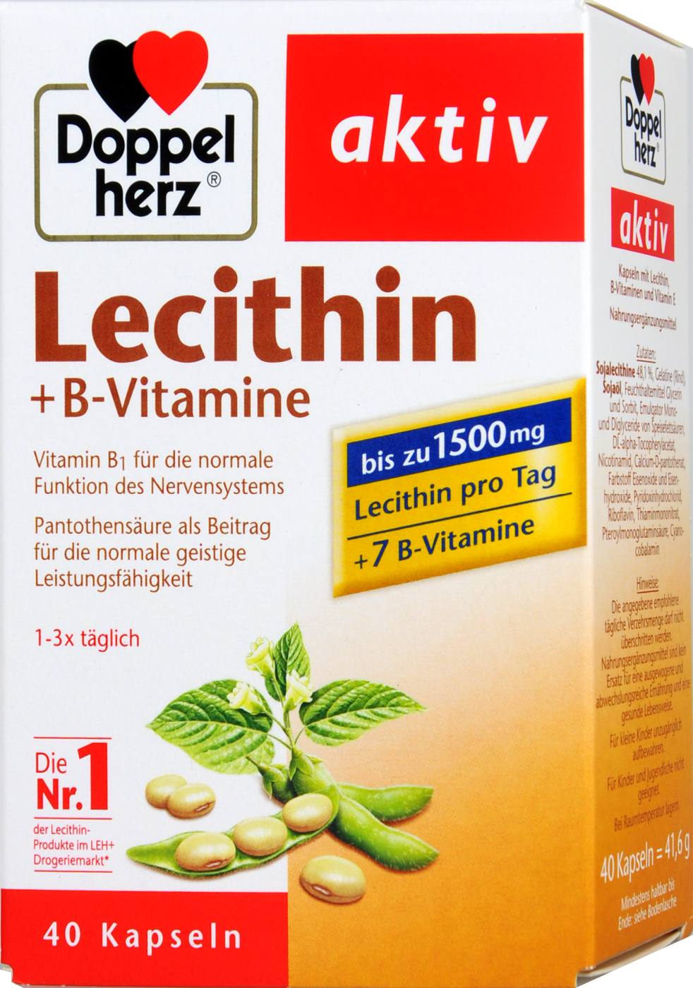 Doppelherz Lecithin + B-Vitamine - 40 Stück Doppelherz Lecithin + B-Vitamine - 40 Stück
