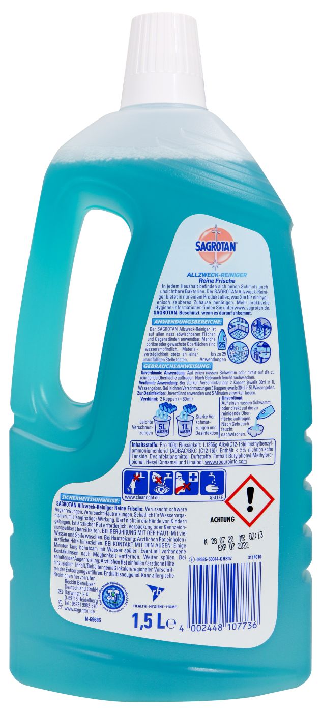 Sagrotan Allzweck-Reiniger Frischetraum - 1500 ml Sagrotan Allzweck-Reiniger Frischetraum - 1500 ml
