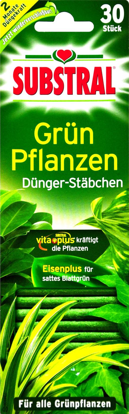 Substral Grünpflanzen Düngerstäbchen - 30 Stück