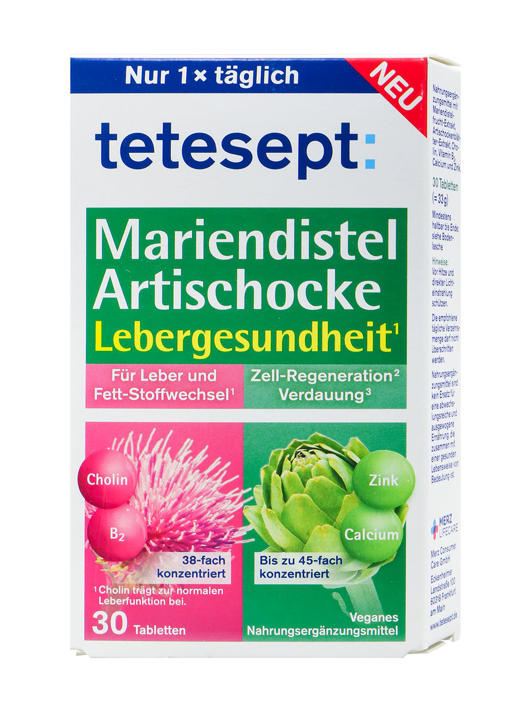 Tetesept Mariendistel Artischocke Kapseln - 30 Stück Tetesept Mariendistel Artischocke Kapseln - 30 Stück