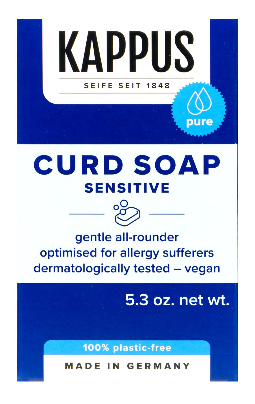 Kappus Kernseife Sensitiv ohne Parfüm, Duft und Farbstoffe - 150 g Kappus Kernseife Sensitiv ohne Parfüm, Duft und Farbstoffe - 150 g