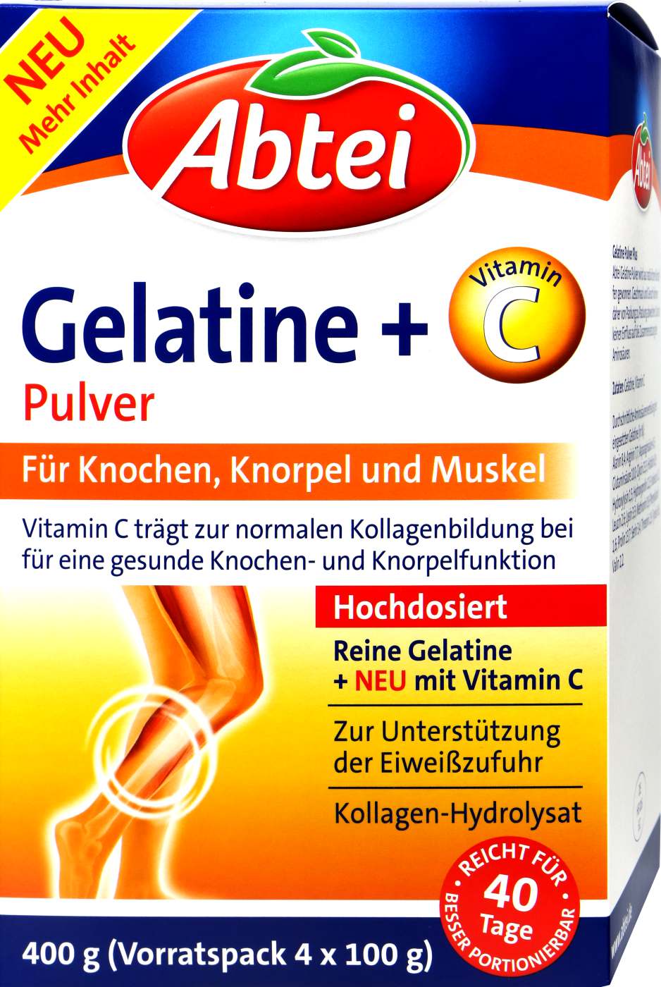 Abtei Gelatine Plus C - 4x100 g Abtei Gelatine Plus C - 4x100 g