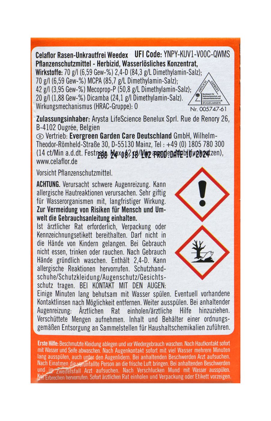 Substral Celaflor Rasen-Unkrautfrei Weedex - 100 ml Substral Celaflor Rasen-Unkrautfrei Weedex - 100 ml