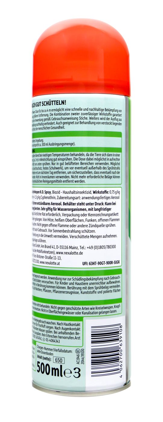Nexa Lotte Wespen K.O. Spray - 0,5 l Nexa Lotte Wespen K.O. Spray - 0,5 l