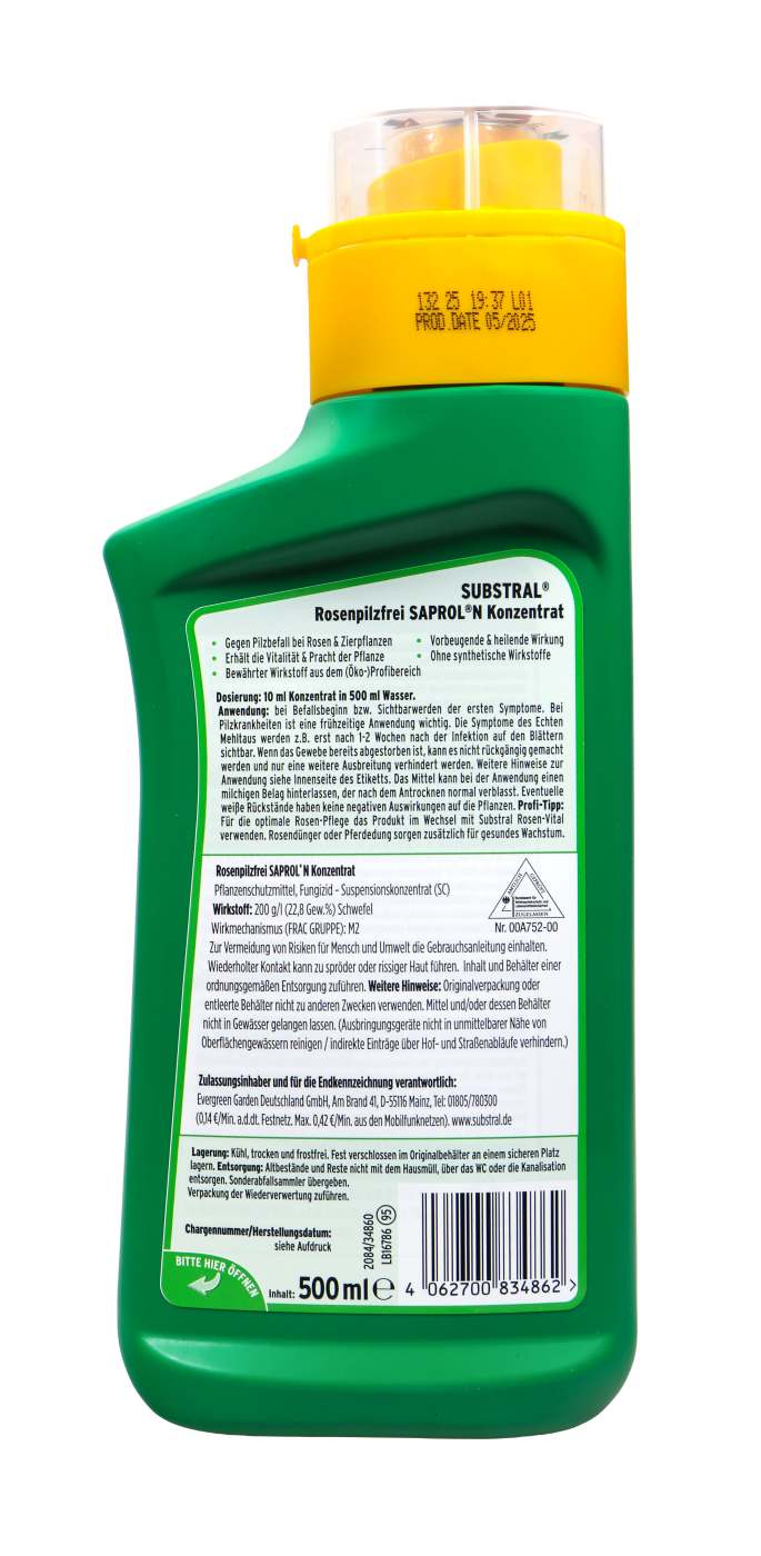 Substral Rosenpilzfrei Saprol N Konzentrat - 500 ml Substral Rosenpilzfrei Saprol N Konzentrat - 500 ml