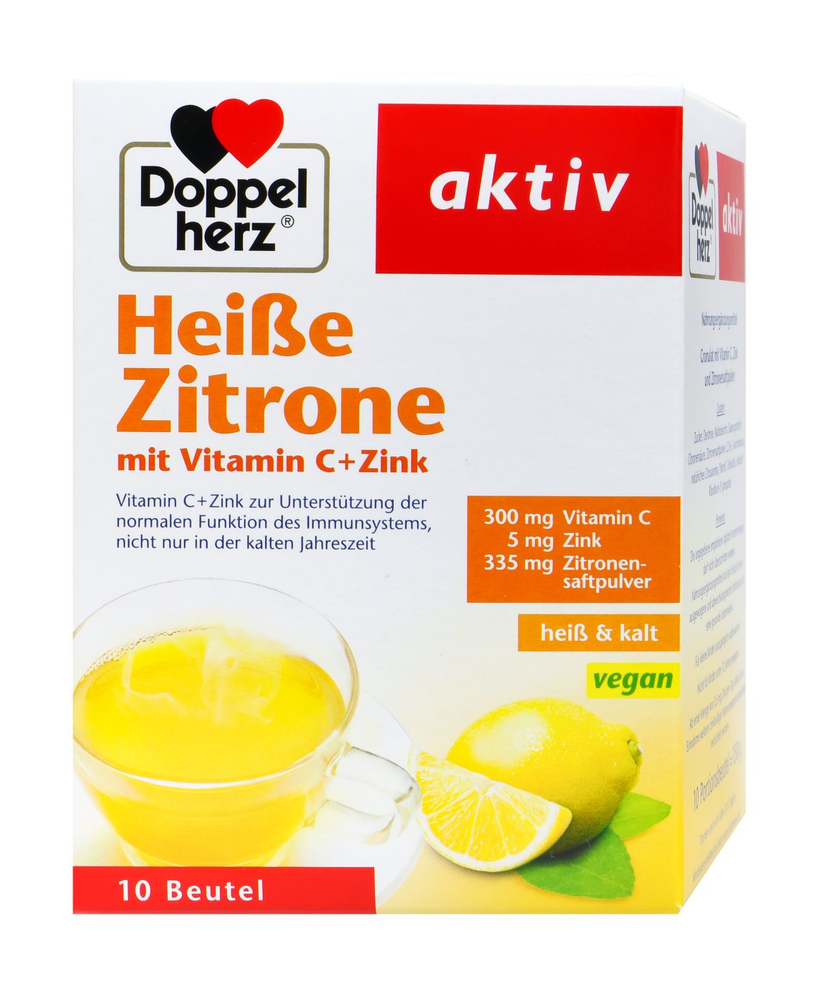 Doppelherz Heiße Zitrone Vitamin C + Zink - 10 Stück Doppelherz Heiße Zitrone Vitamin C + Zink - 10 Stück