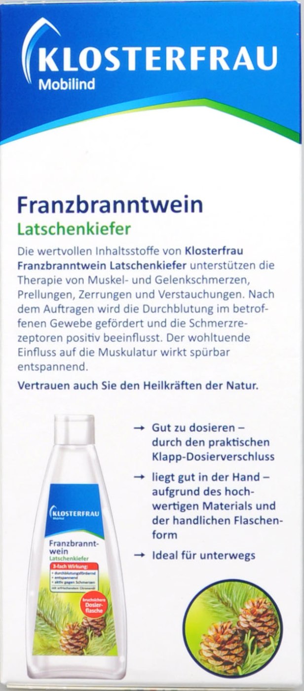 Klosterfrau Franzbranntwein Latschenkiefer - 200 ml Klosterfrau Franzbranntwein Latschenkiefer - 200 ml
