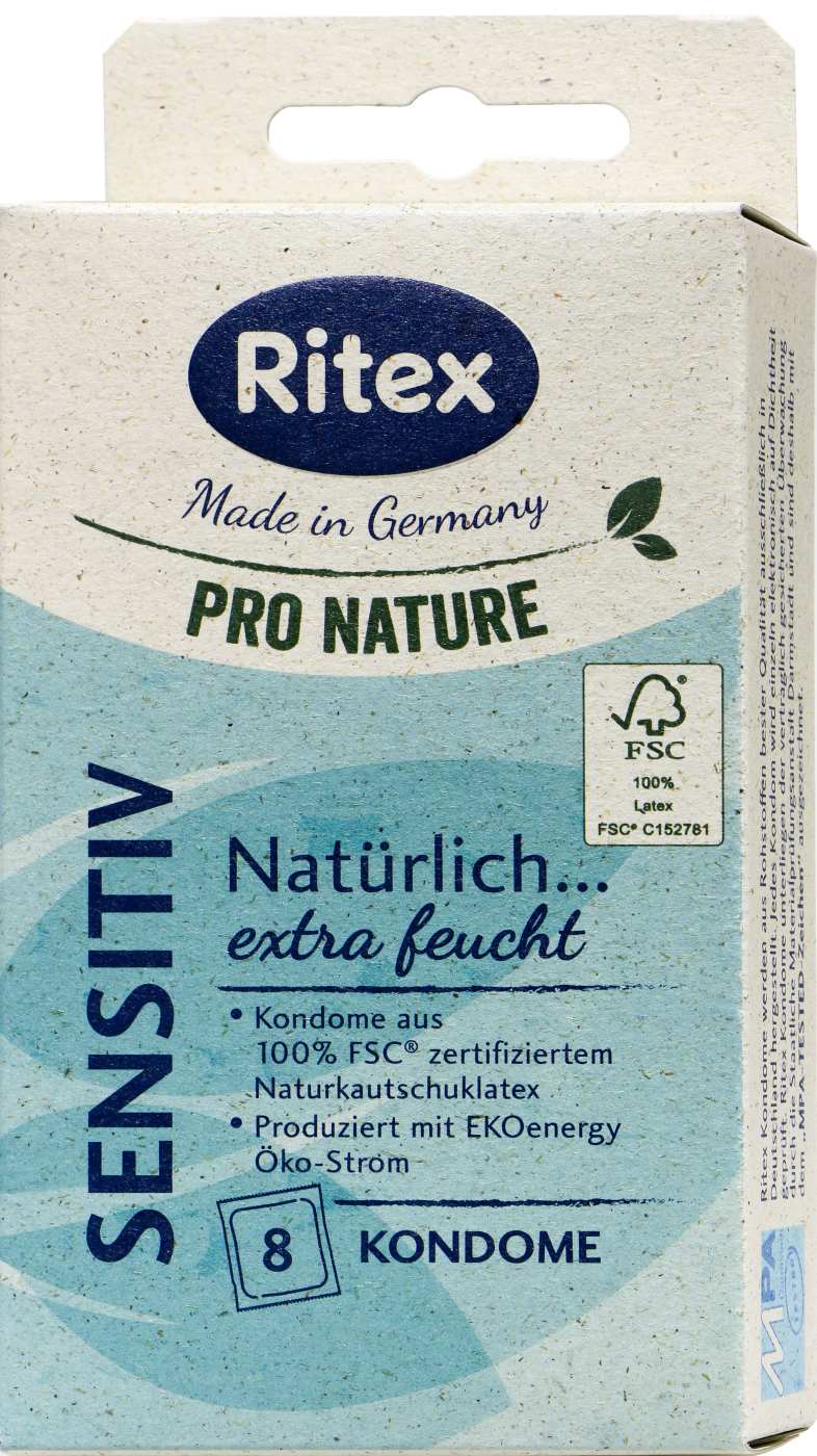 Ritex Pro Nature Kondome Sensitiv - 8 Stück Ritex Pro Nature Kondome Sensitiv - 8 Stück