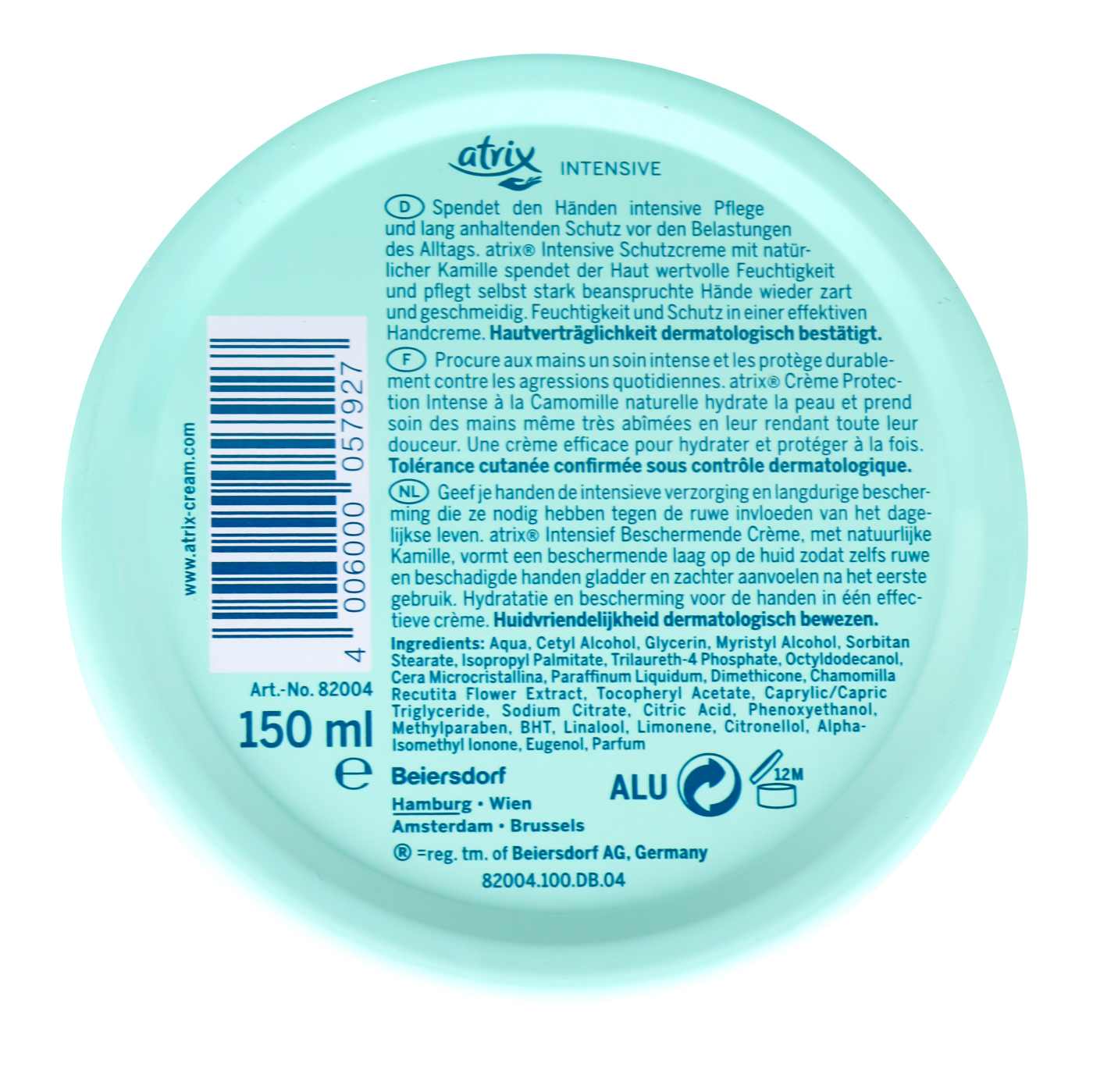 Atrix Schutzcreme Intensive - 150 ml Atrix Schutzcreme Intensive - 150 ml