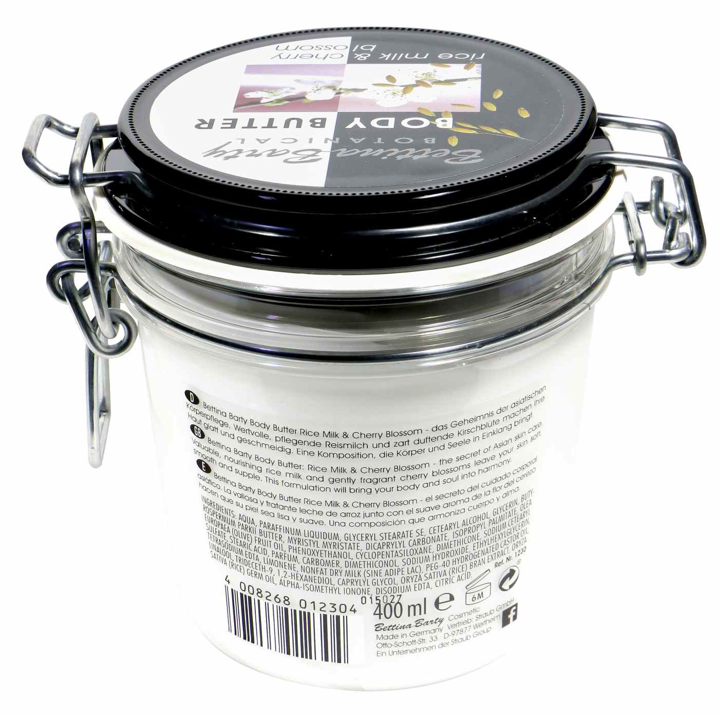 Bettina Barty Botanical Rice Milk & Cherry Blos Body Butter - 400 ml Bettina Barty Botanical Rice Milk & Cherry Blos Body Butter - 400 ml