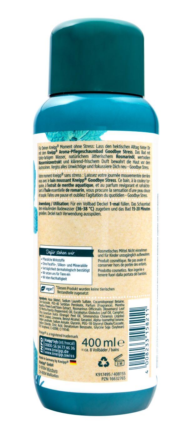 Kneipp Aroma Pflegeschaumbad Goodbye Stress - 400 ml Kneipp Aroma Pflegeschaumbad Goodbye Stress - 400 ml