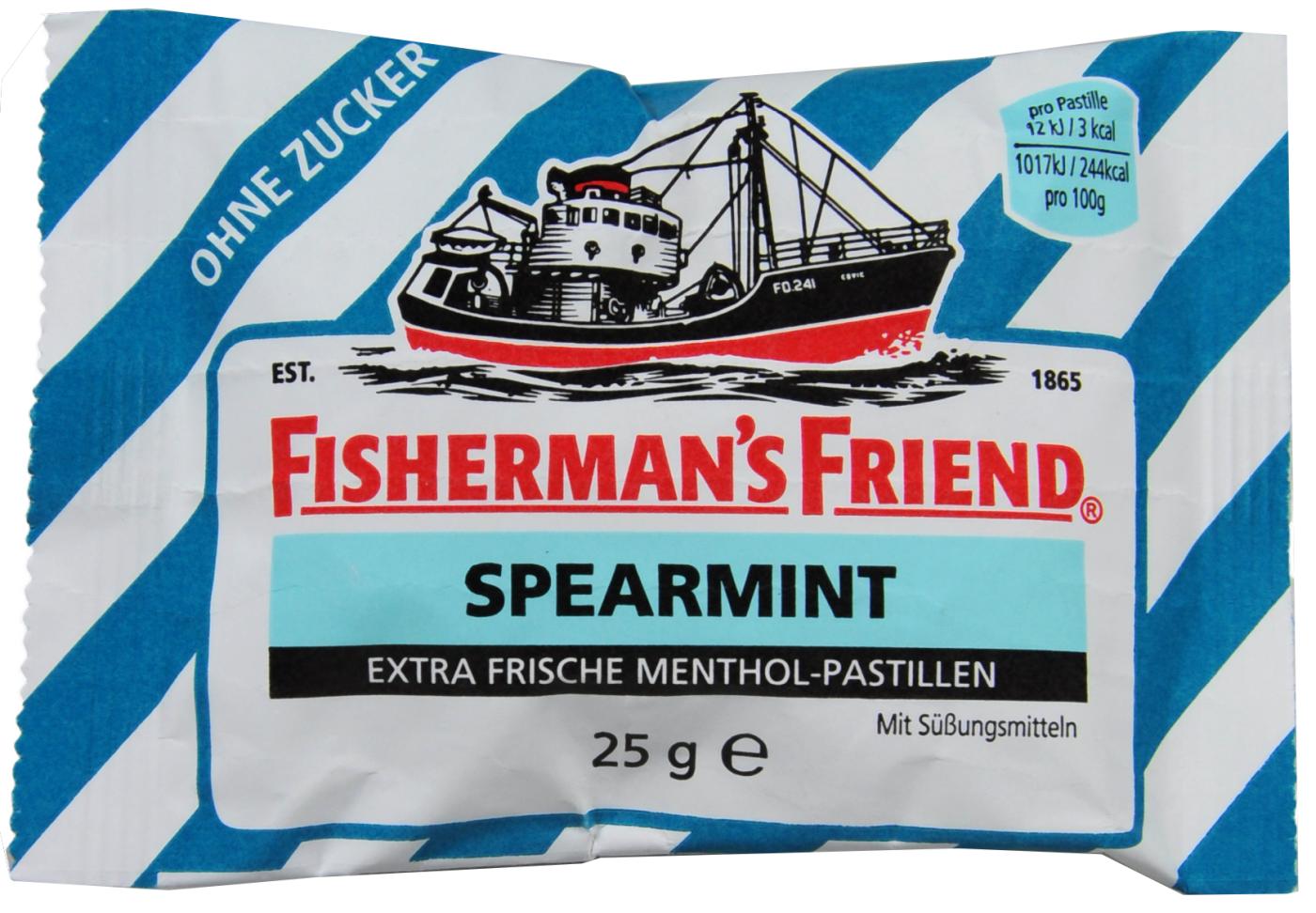 Fisherman's Friend Spearmint Zuckerfrei - 25 g Fisherman's Friend Spearmint Zuckerfrei - 25 g