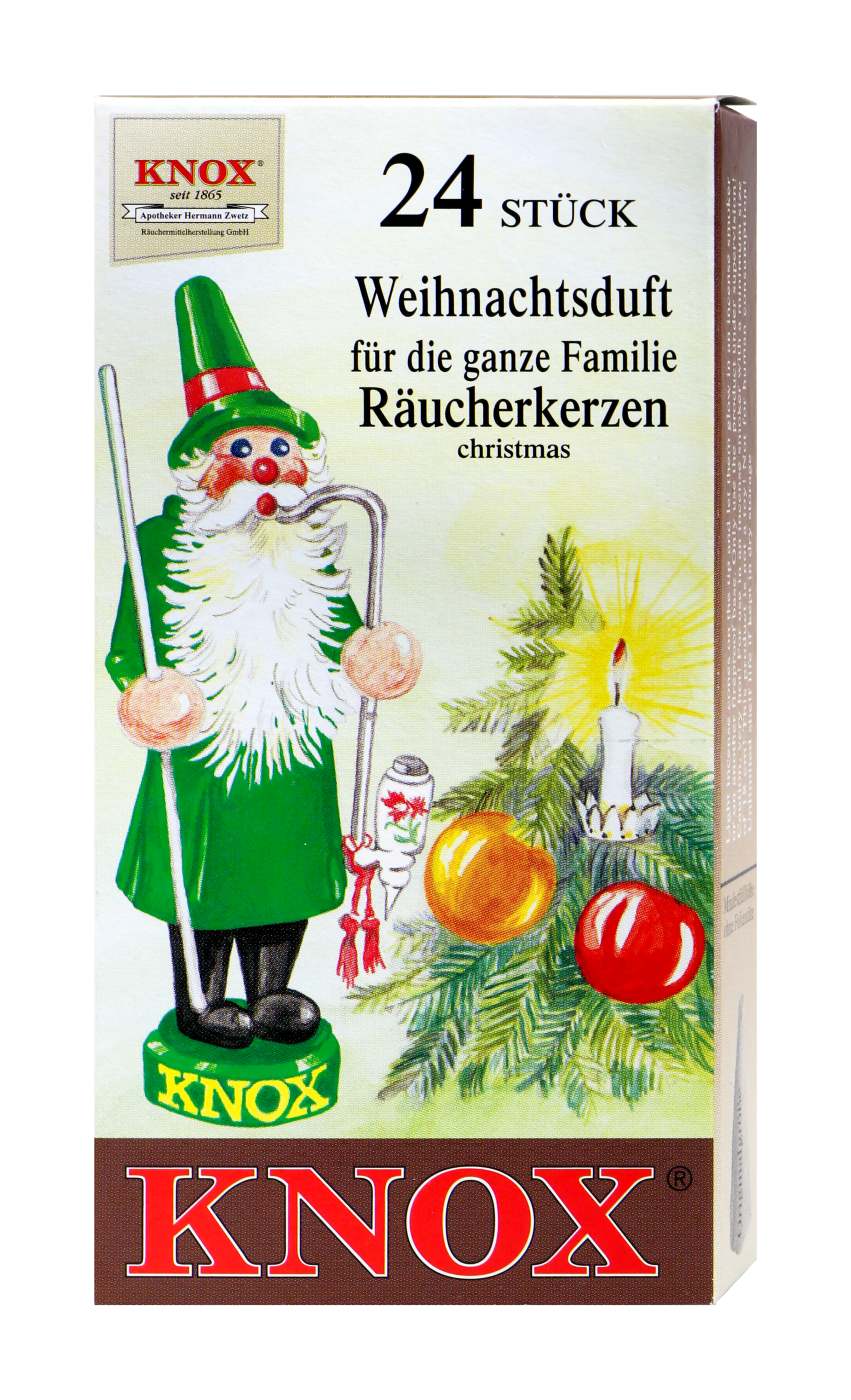 Knox Räucherkerzen Weihnachtsduft - 24 Stück Knox Räucherkerzen Weihnachtsduft - 24 Stück
