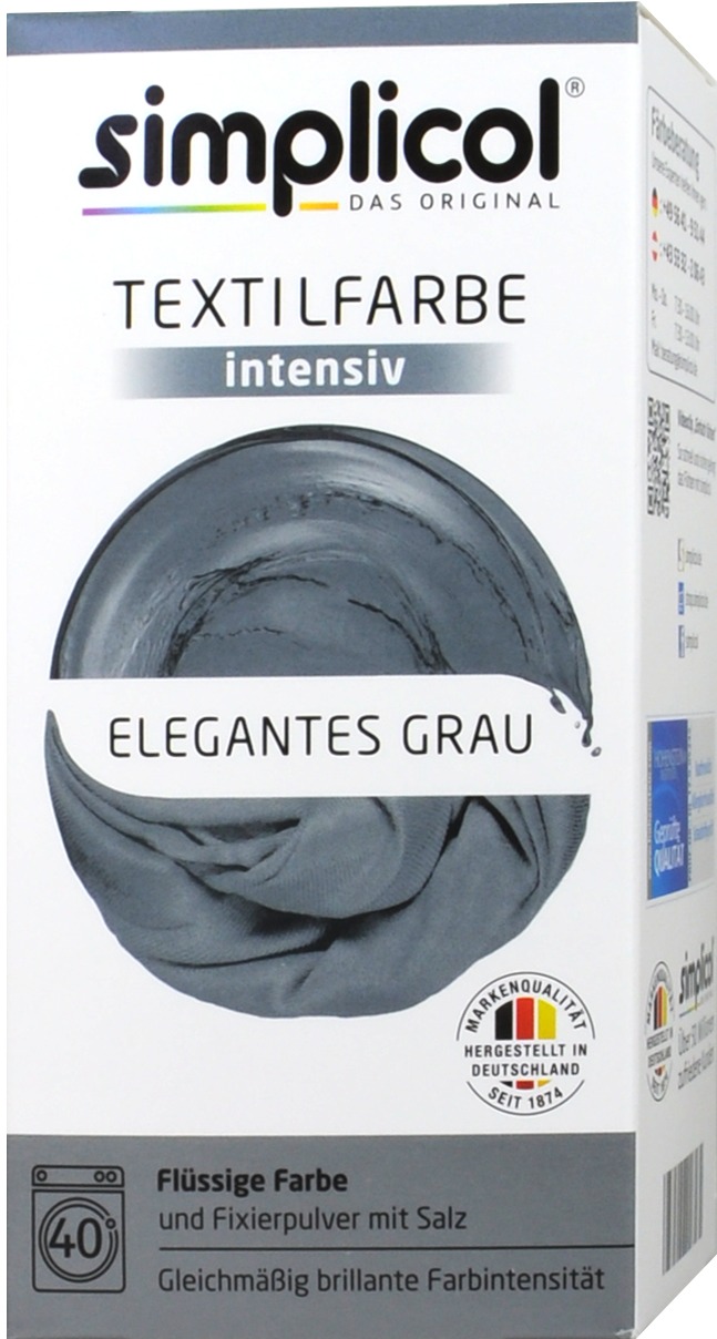 Simplicol Intensiv Elegantes-Grau Textilfarbe - 1817 Simplicol Intensiv Elegantes-Grau Textilfarbe - 1817