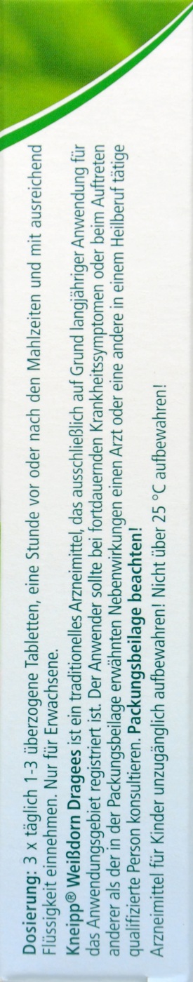 Kneipp Weißdorn Dragees - 90 Stück Kneipp Weißdorn Dragees - 90 Stück
