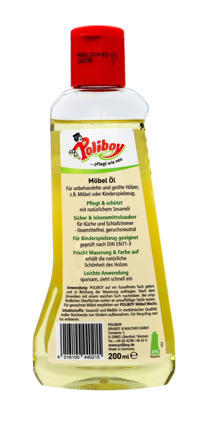 Poliboy Möbel Öl - 200 ml Poliboy Möbel Öl - 200 ml