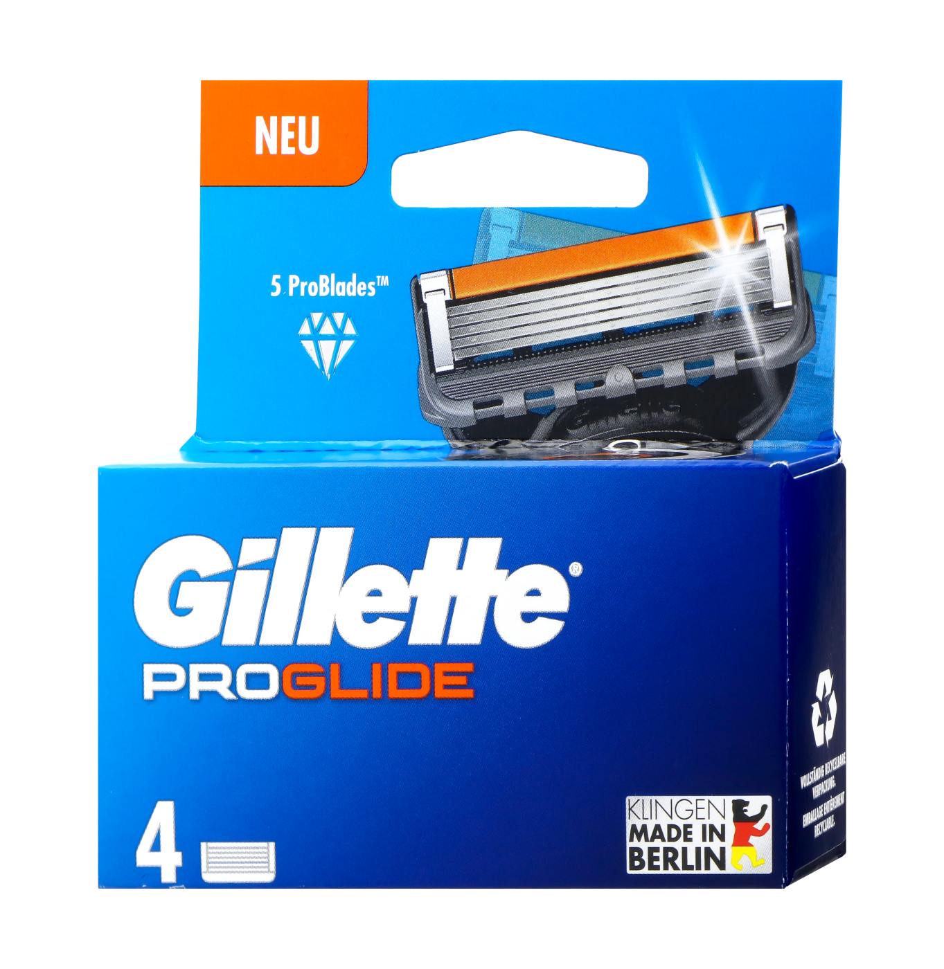 Gillette Fusion 5 Pro Glide Klingen - 4 Stück Gillette Fusion 5 Pro Glide Klingen - 4 Stück