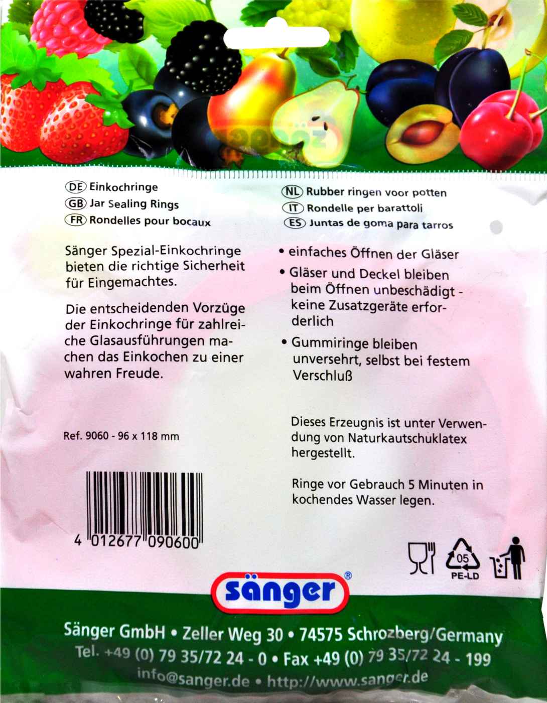 Einkochringe 96 x 118 mm - 10 Stück Einkochringe 96 x 118 mm - 10 Stück
