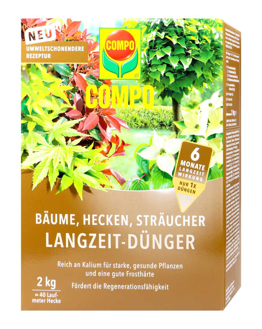 Compo Bäume, Hecken, Sträucher Langzeit-Dünger - 2 kg Compo Bäume, Hecken, Sträucher Langzeit-Dünger - 2 kg