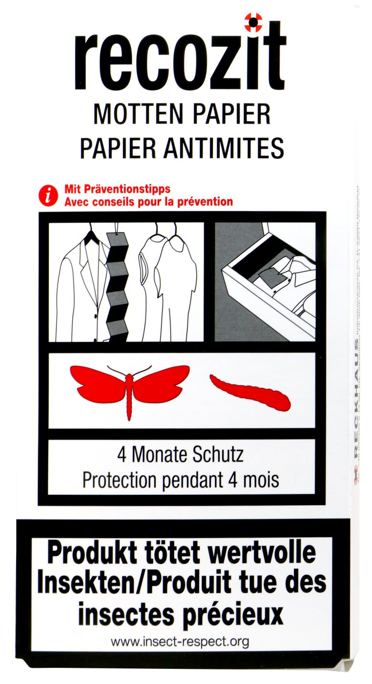 Recozit Mottenpapier - 2 Stück Recozit Mottenpapier - 2 Stück