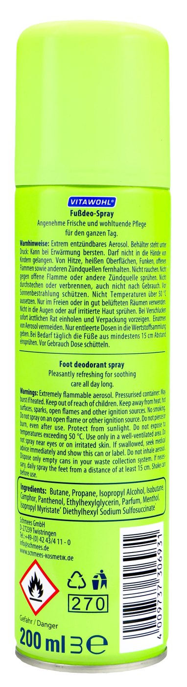 Vitawohl Fußdeo - 200 ml Vitawohl Fußdeo - 200 ml