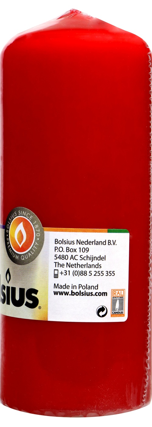 Bolsius Stumpenkerze Rot (150 x 58 mm) - 1 Stück Bolsius Stumpenkerze Rot (150 x 58 mm) - 1 Stück