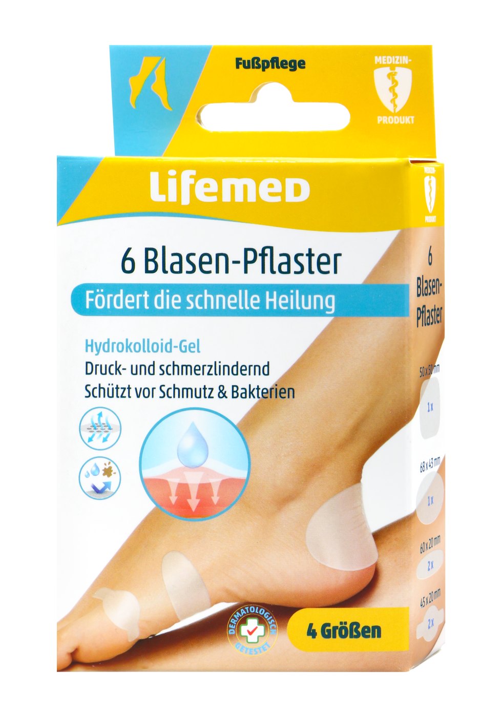 Lifemed Blasen Pflaster transparent 4 Größen - 6 Stück Lifemed Blasen Pflaster transparent 4 Größen - 6 Stück