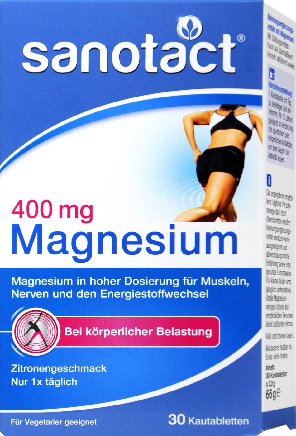 Sanotact Magnesium 400 mg Kautabletten - 30 Stück Sanotact Magnesium 400 mg Kautabletten - 30 Stück