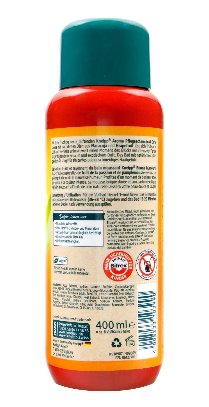 Kneipp Aroma Pflegeschaumbad Gute Laune - 400 ml Kneipp Aroma Pflegeschaumbad Gute Laune - 400 ml