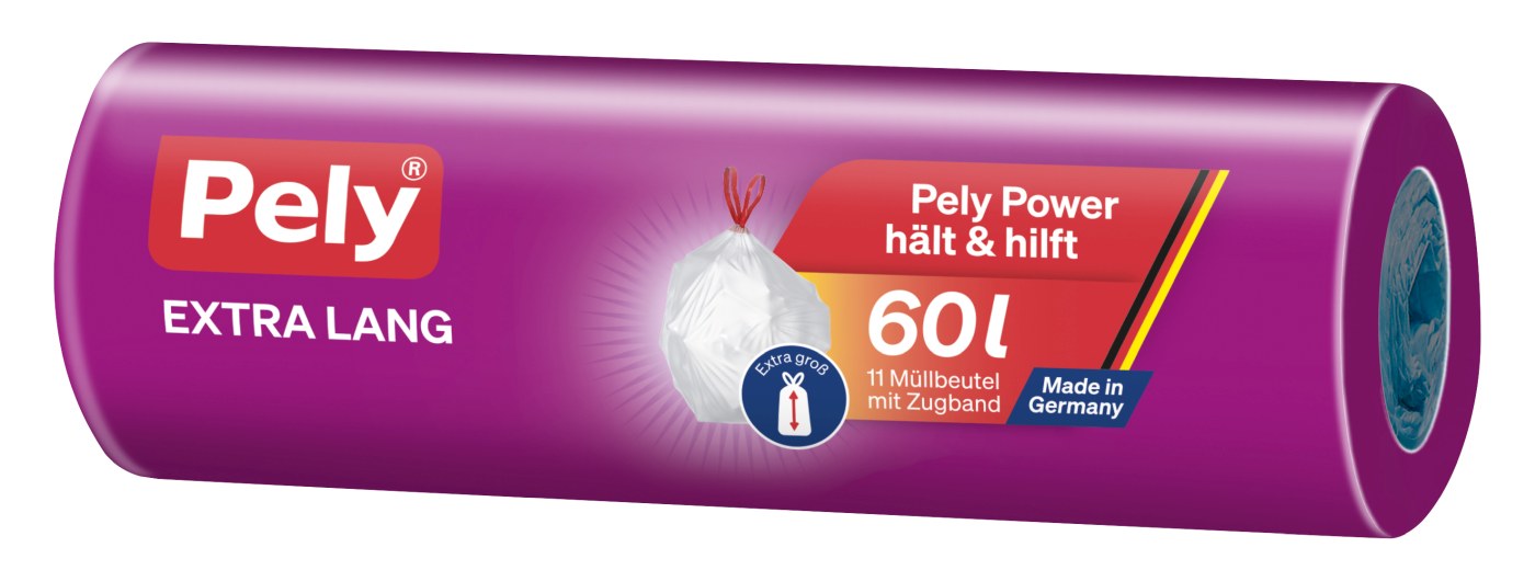 Pely Klimaneutral Zugband für Großraumeimer extra lang 60l - 11 Stück Pely Klimaneutral Zugband für Großraumeimer extra lang 60l - 11 Stück