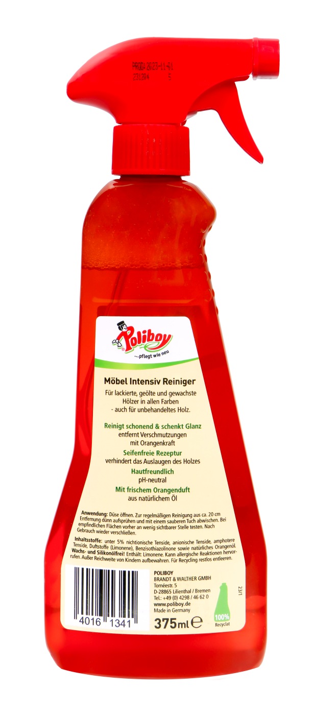Poliboy Möbel Intensiv Reiniger - 375 ml Poliboy Möbel Intensiv Reiniger - 375 ml