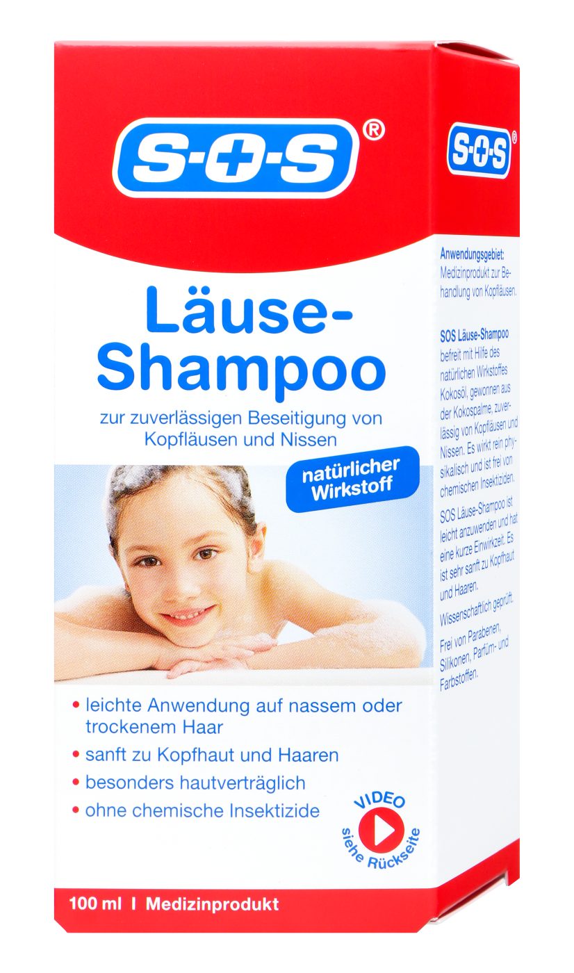 SOS Kinder Läuse Shampoo Befreit von Kopfläusen und Nissen - 100 ml SOS Kinder Läuse Shampoo Befreit von Kopfläusen und Nissen - 100 ml