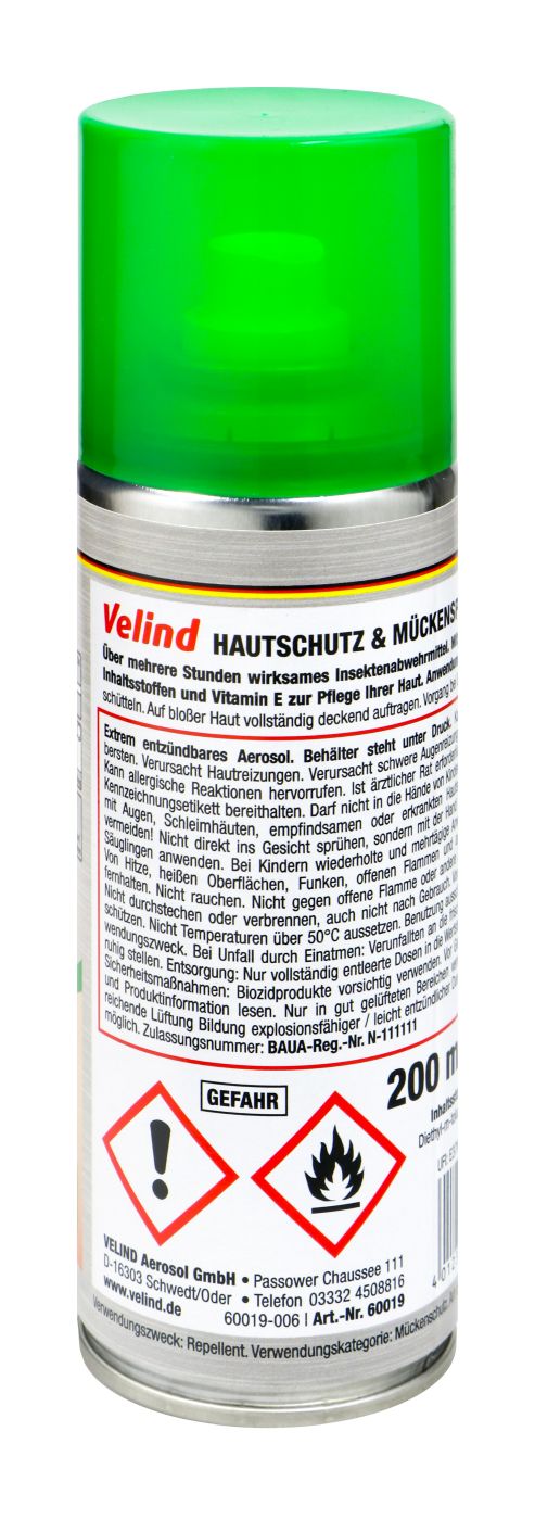 Velind Hautschutz und Mückenspray - 200 ml - B-WARE Velind Hautschutz und Mückenspray - 200 ml - B-WARE