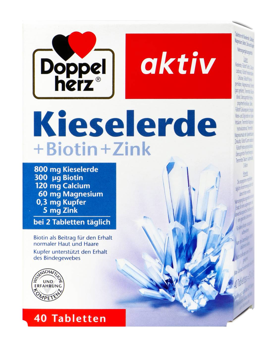 Doppelherz Kieselerde + Biotin + Zink - 40 Stück Doppelherz Kieselerde + Biotin + Zink - 40 Stück