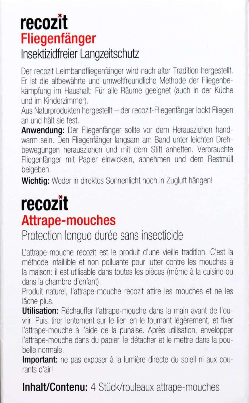 Recozit Fliegenfänger - 4 Stück Recozit Fliegenfänger - 4 Stück