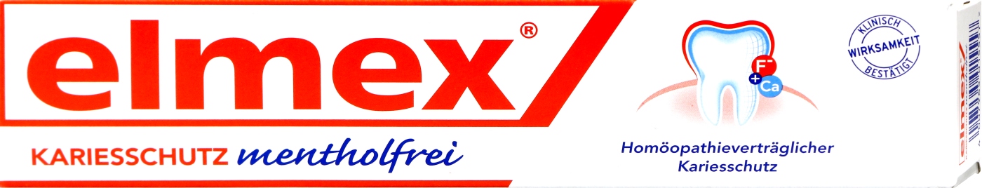 Elmex Zahnpasta Mentholfrei - 75 ml Elmex Zahnpasta Mentholfrei - 75 ml