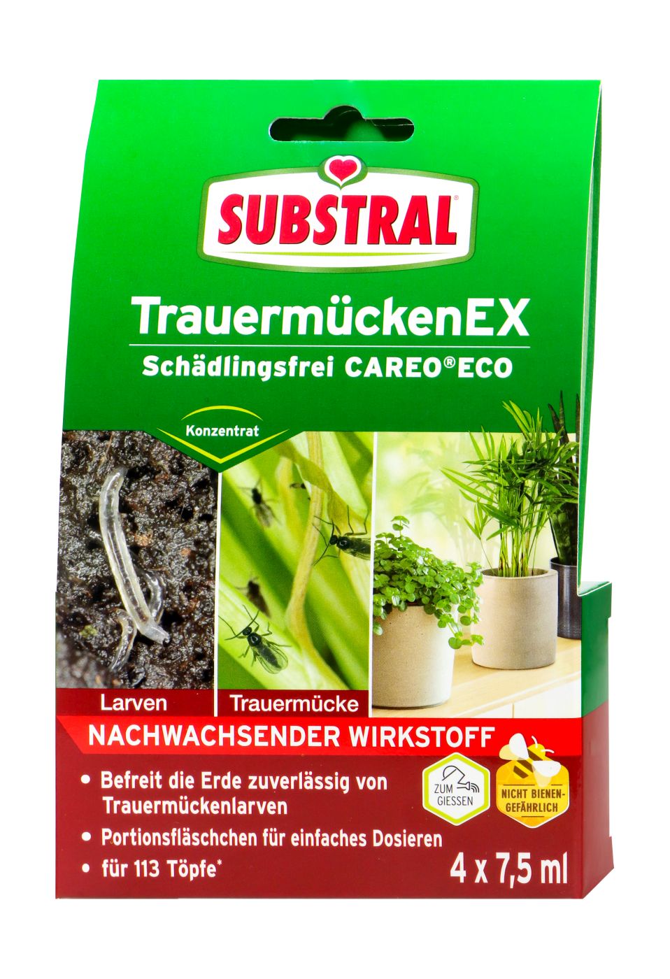 SUBSTRAL TrauermückenEX Schädlingsfrei Careo ECO - 4 x 7,5 ml SUBSTRAL TrauermückenEX Schädlingsfrei Careo ECO - 4 x 7,5 ml