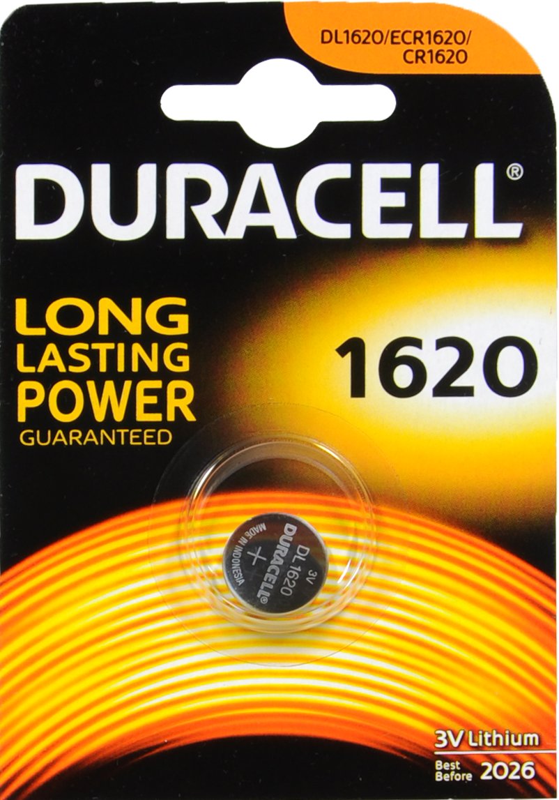 Duracell 1620 Knopfzelle - 3,0 V Duracell 1620 Knopfzelle - 3,0 V