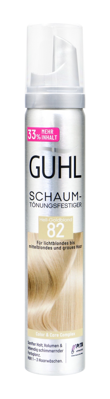 Guhl Schaum-Tönungsfestiger 82 Hell-Goldblond - 100 ml Guhl Schaum-Tönungsfestiger 82 Hell-Goldblond - 100 ml