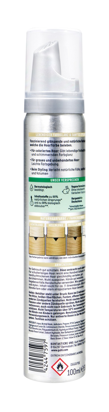 Guhl Schaum-Tönungsfestiger 82 Hell-Goldblond - 100 ml Guhl Schaum-Tönungsfestiger 82 Hell-Goldblond - 100 ml