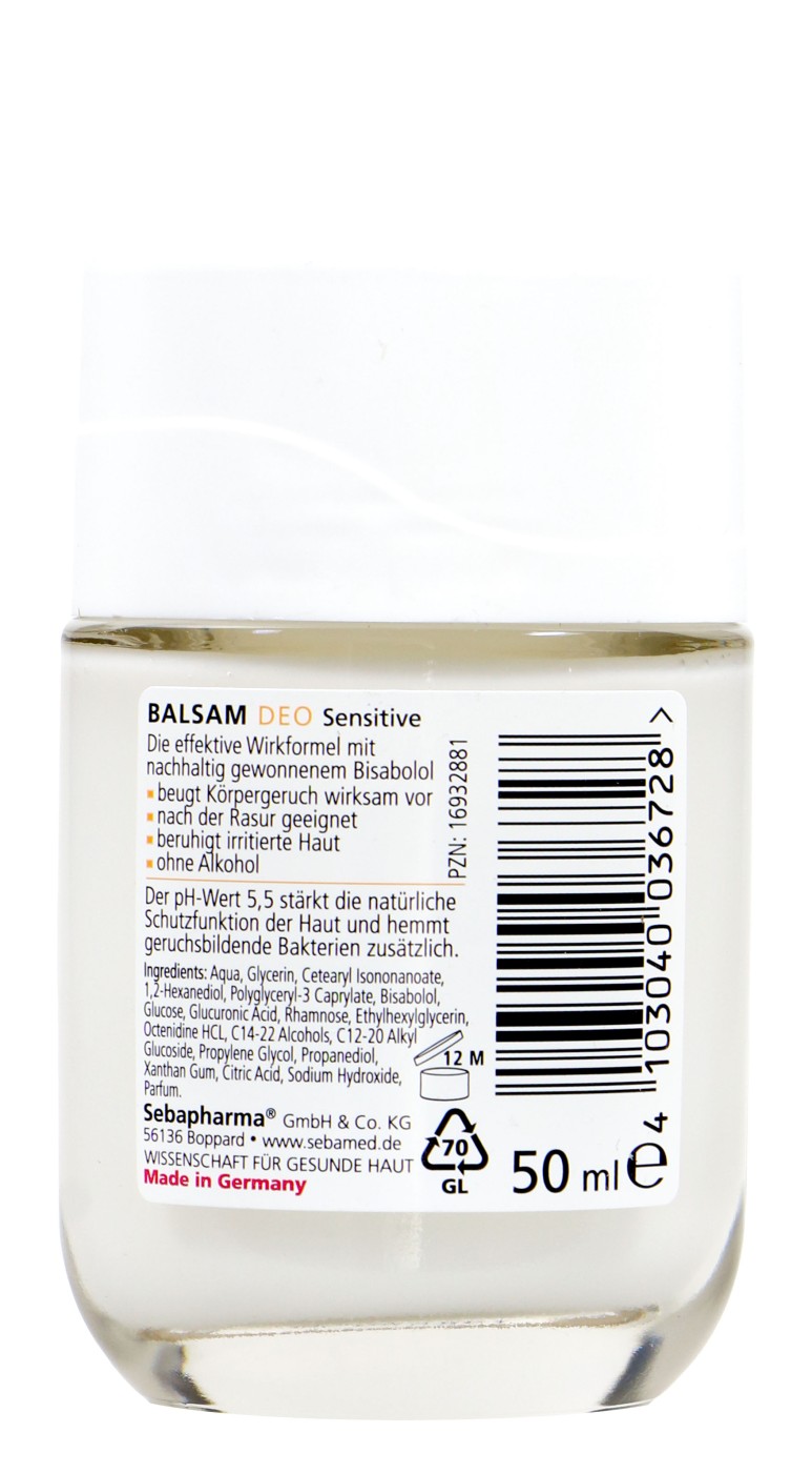 Sebamed Deo Roller Balsam Sensitiv - 50 ml Sebamed Deo Roller Balsam Sensitiv - 50 ml