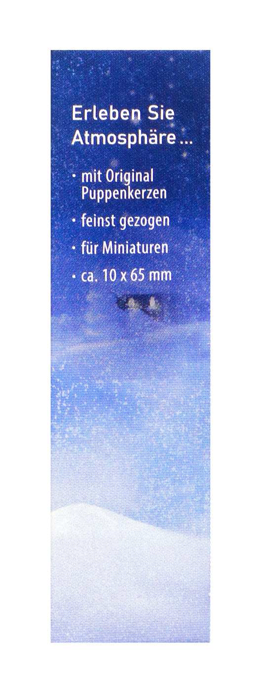 EWA Puppenkerzen 7 x 65 mm - Rot - 40 Stück