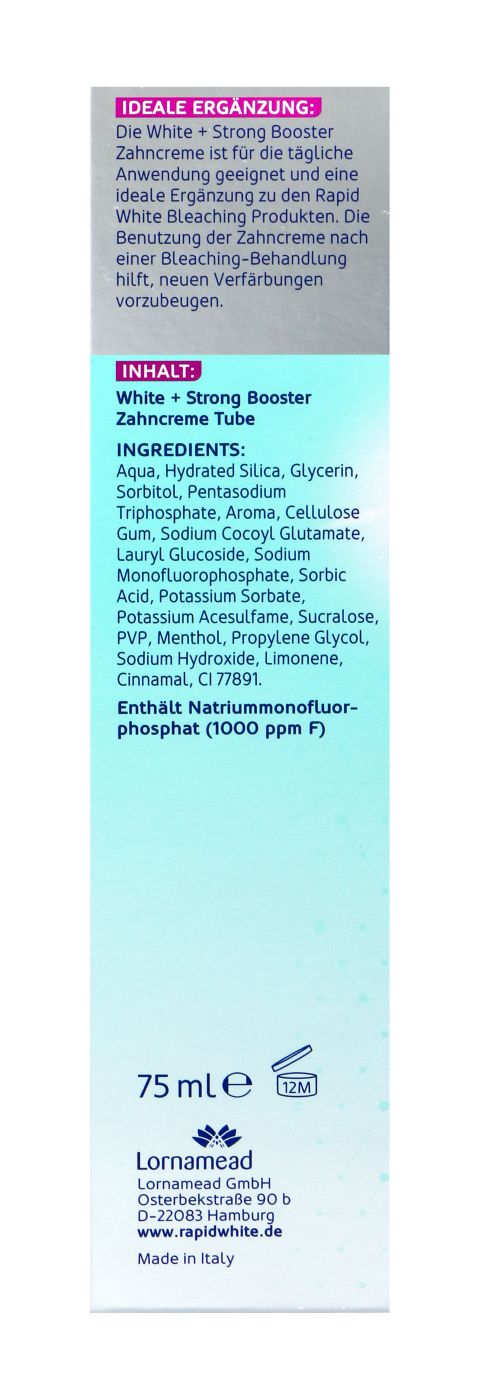 Rapid White+Strong Booster Zahncreme - 75 ml Rapid White+Strong Booster Zahncreme - 75 ml