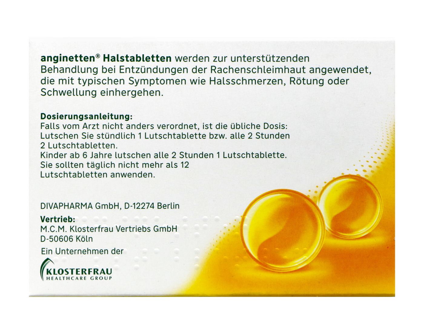 Anginetten Halstabletten Honig-Zitrone - 24 Stück Anginetten Halstabletten Honig-Zitrone - 24 Stück